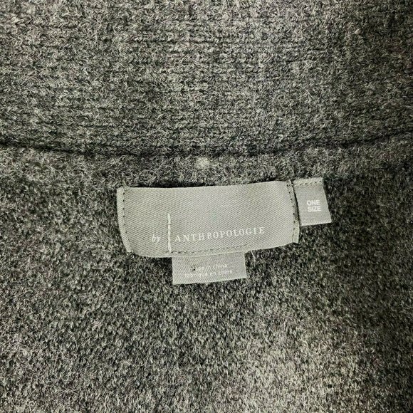 Anthropologie‎ Open Front Cardigan Tight Knit Dolma - Picture 10 of 12